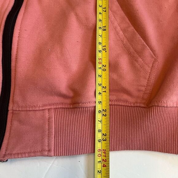 Public Desire “Not so basic” Hoodie Sz S/M Salmon Coral Lightweight European - Picture 5 of 8